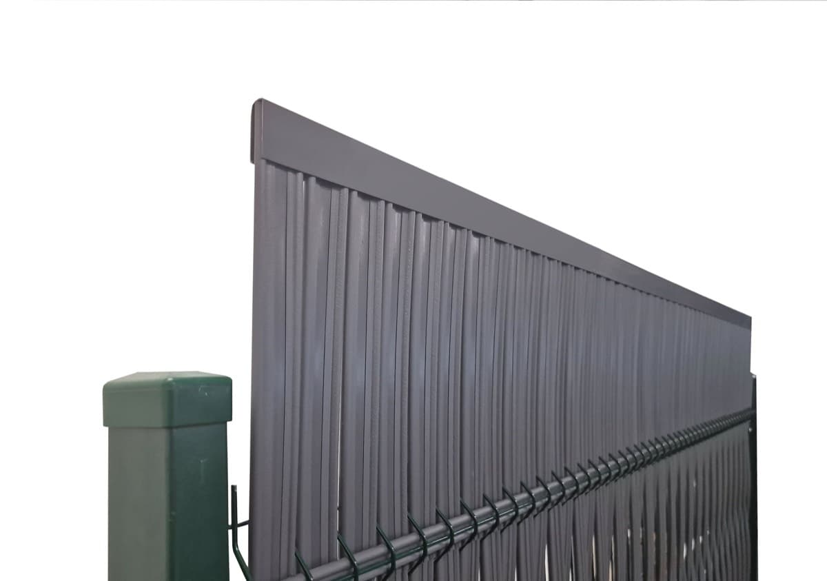 Listwy ogrodzeniowe pionowe szerokie 62-80mm 173x250cm RD04 Czarny - zdjęcie 10