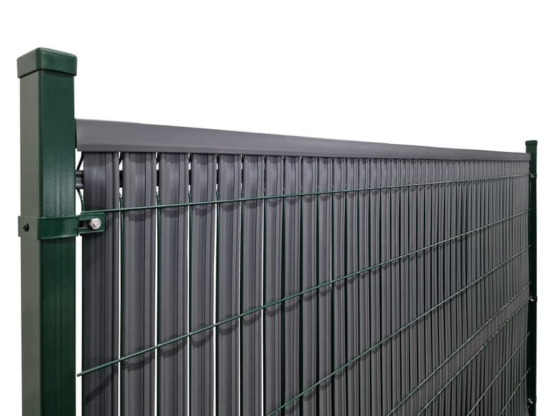 Listwy ogrodzeniowe pionowe szerokie 62-80mm 173x250cm RD04 Czarny - zdjęcie 9