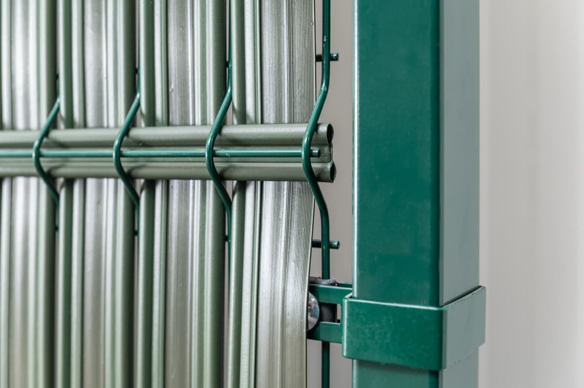 Listwy ogrodzeniowe pionowe wąskie 44-62mm 123x250cm RD12 Zielony - zdjęcie 12